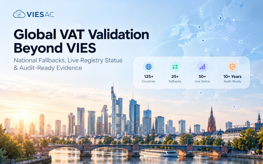 Global VAT Validation Beyond VIES — National Fallbacks, Live Registry Status, and Audit-Ready Evidence in VIESAC